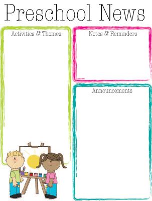 free preschool templates preschool newsletter template free 