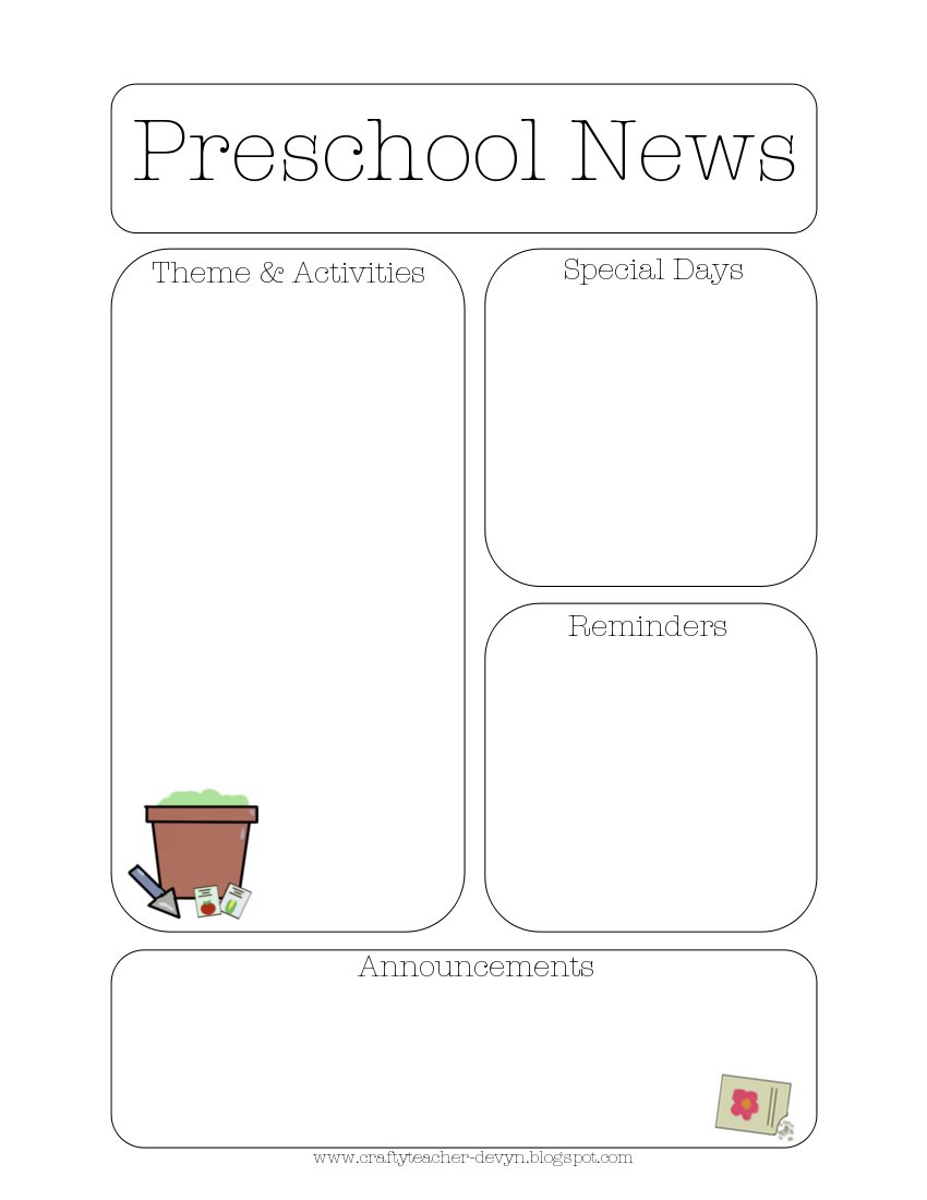 preschool newsletter template   Into.anysearch.co
