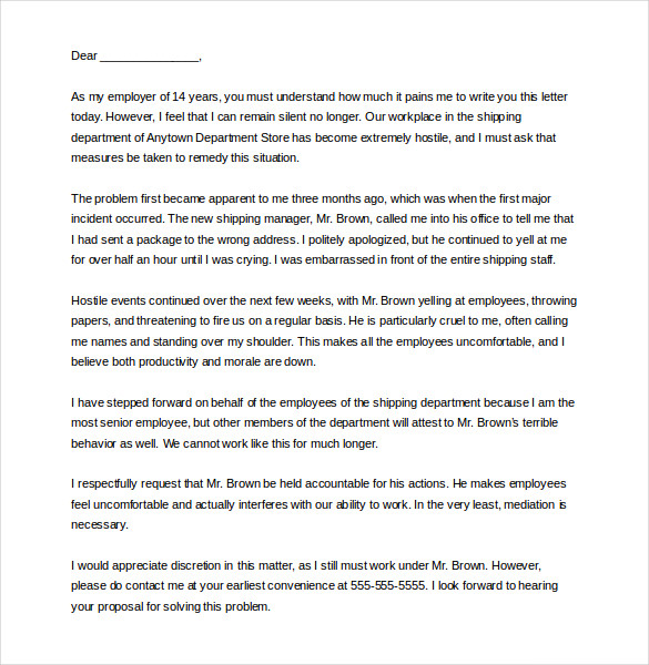 12+ Environment Complaint Letter Templates – Free Sample, Example 