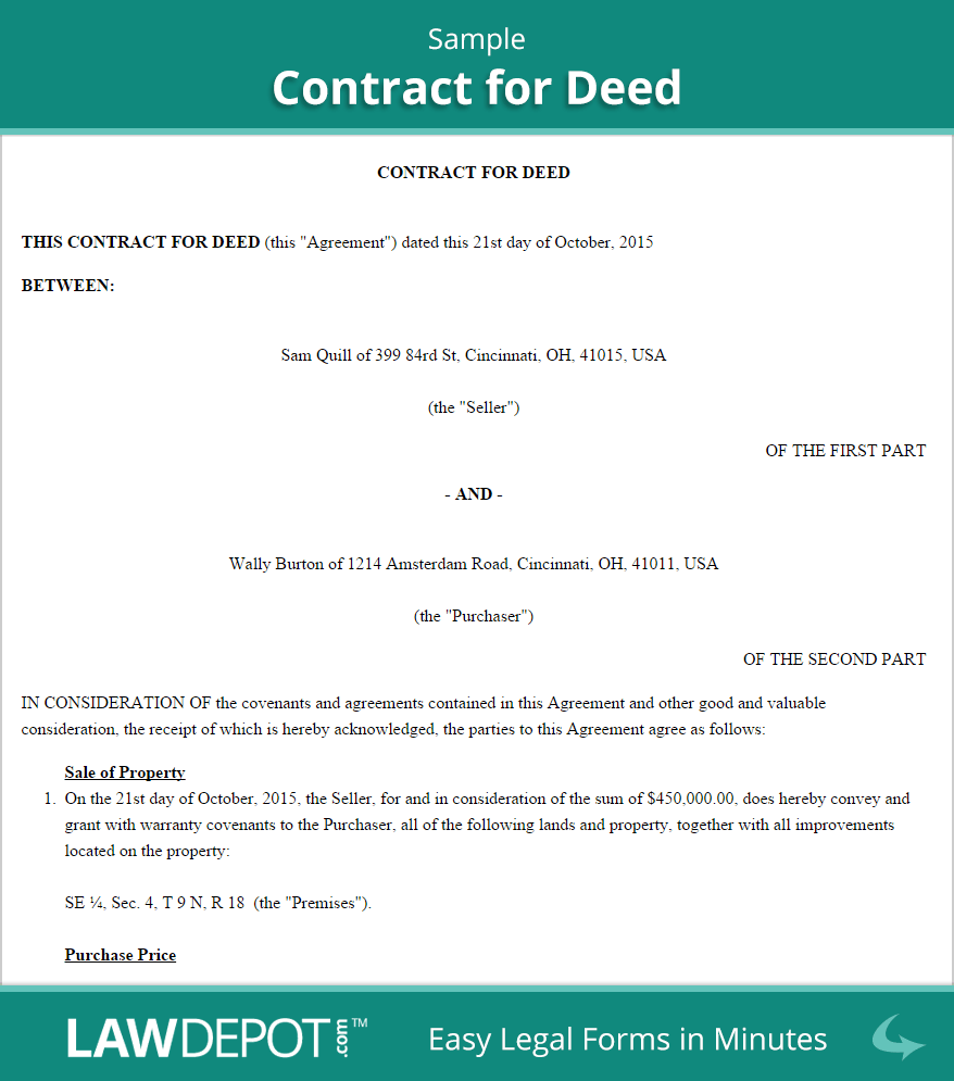 Land Contract   Fill Online, Printable, Fillable, Blank | PDFfiller