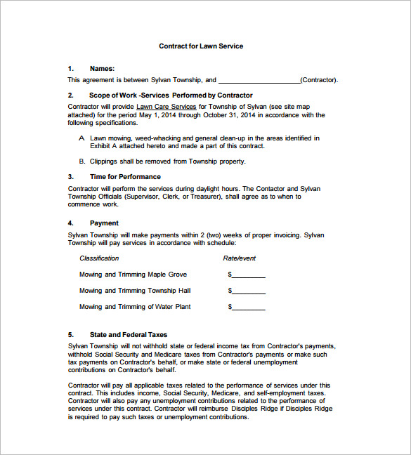 Land Clearing Proposal Template