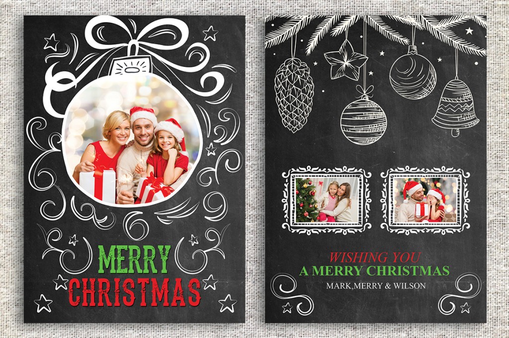 How to Design a Photo Collage Holiday Card in Photoshop
