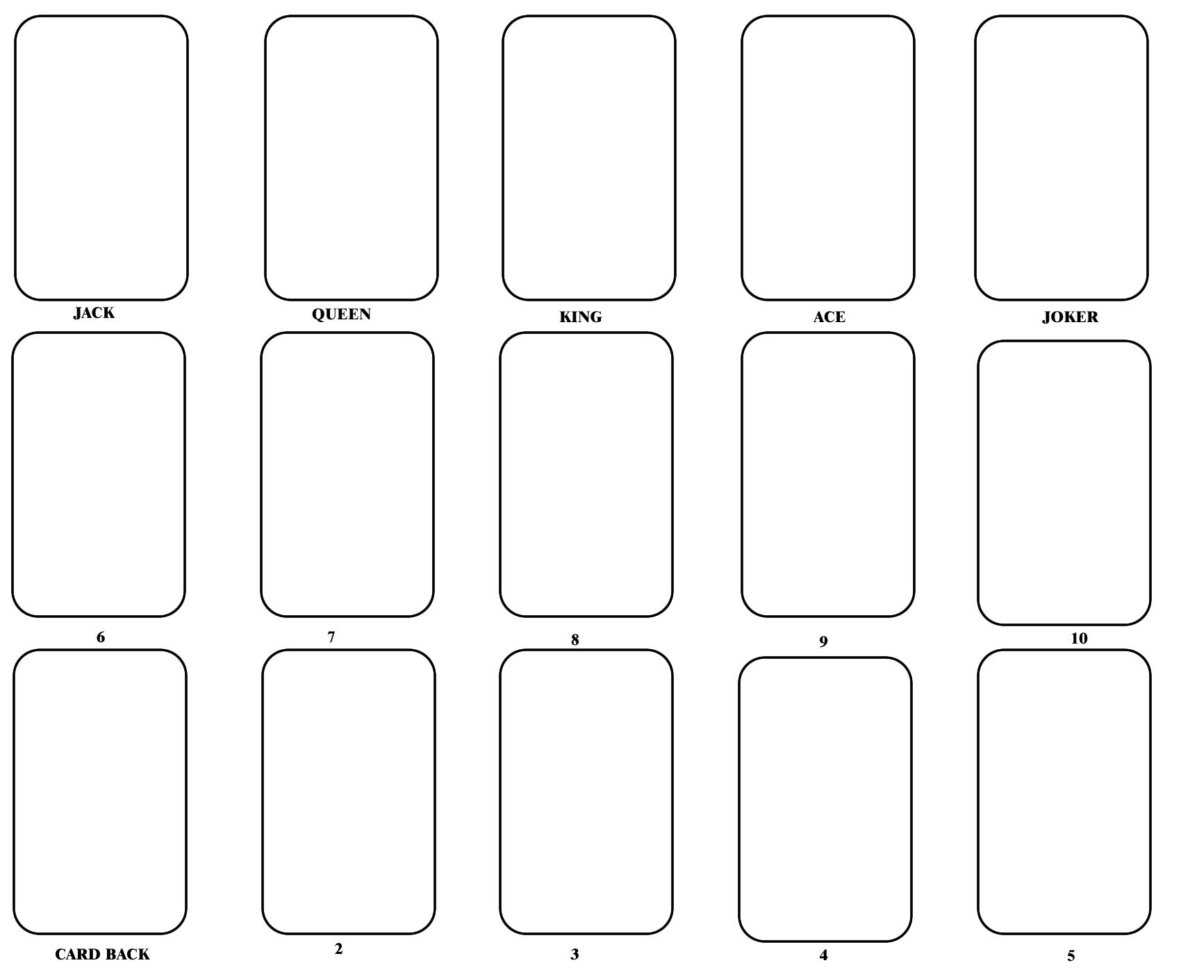 Playing Card Templates