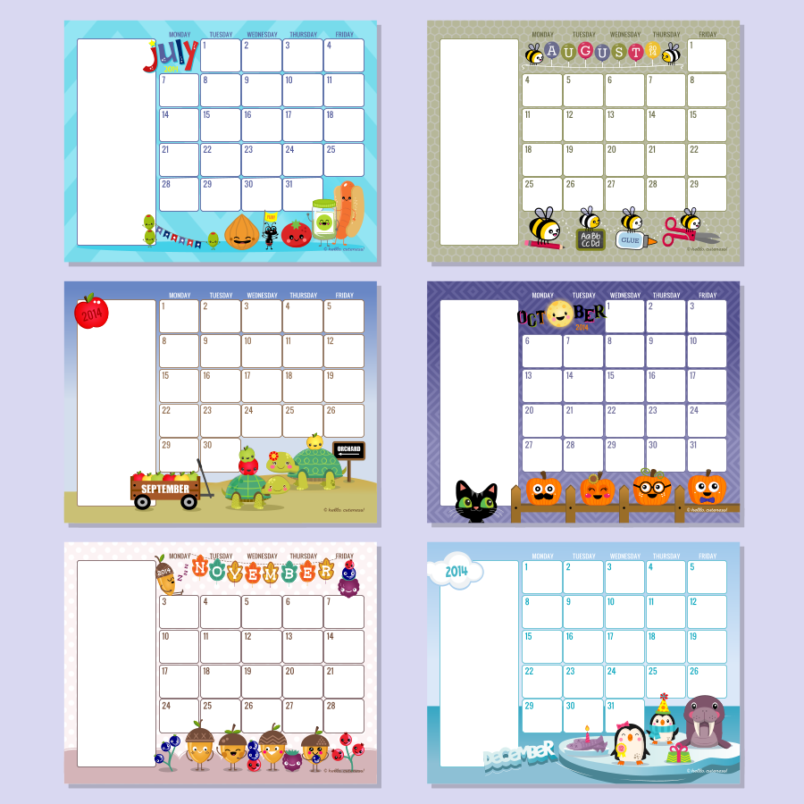 Calendar: Preschool Calendar Template