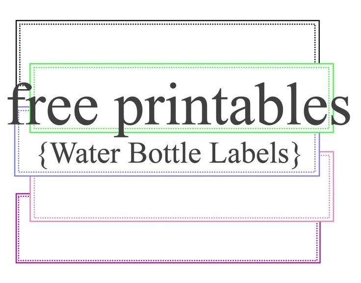 Free Printable Water Bottle Label Template Word 8 X 13125 