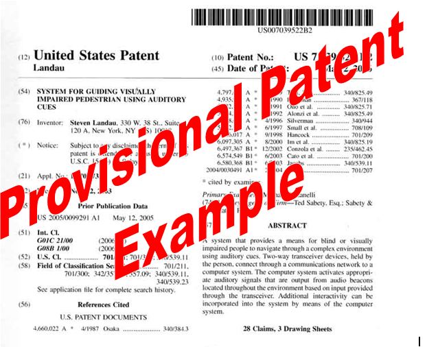Provisional Patent Example   Real life examplesPatentFile.org