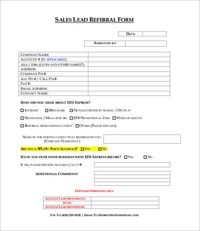 employee referral form template word employee referral form 