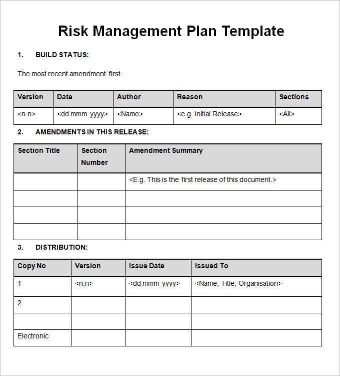 risk management plan example   Mini.mfagency.co