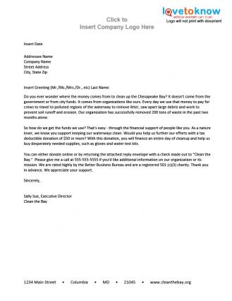 Sample Letter Asking For Donations | Crna Cover Letter