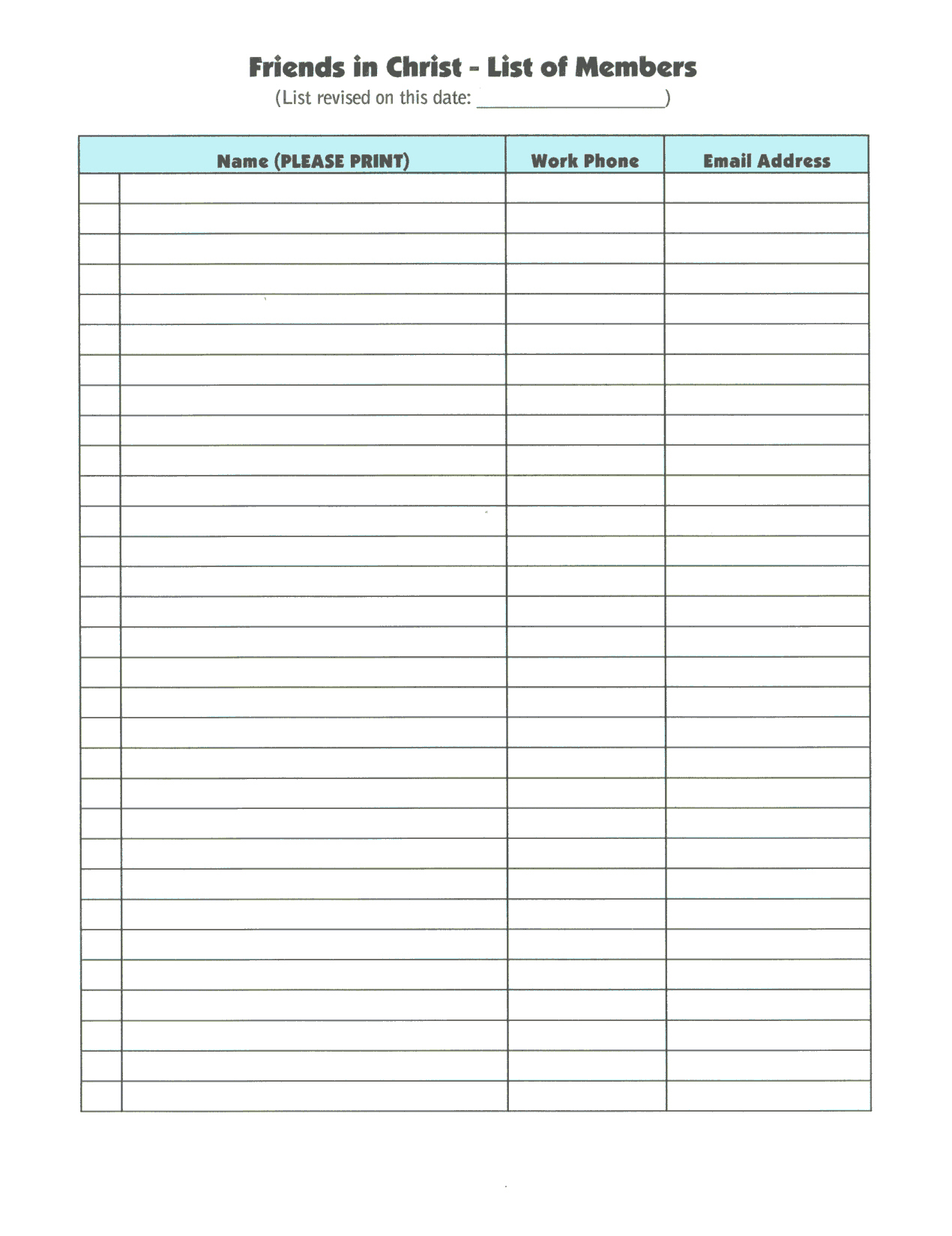 sample signup sheet   Ecza.solinf.co