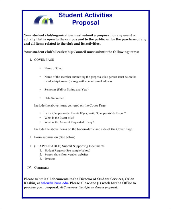 Simple Project Proposal Template Emmamcintyrephotography