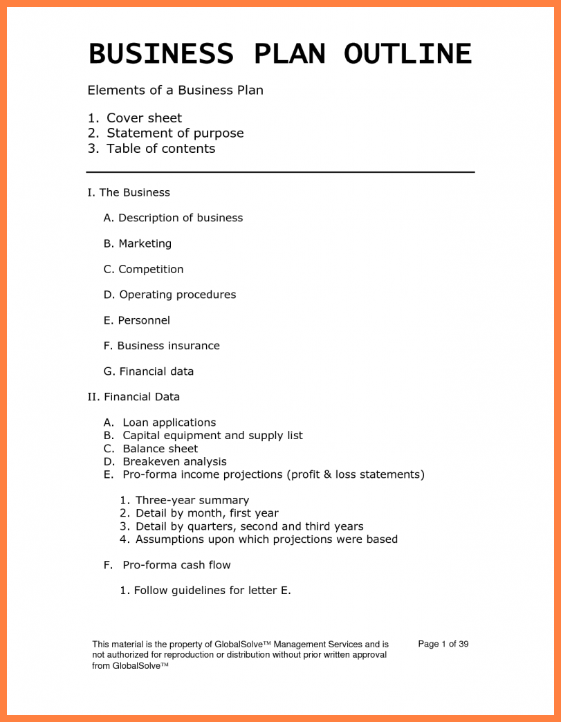 Business Plan Template Australia - Business Plan Samples