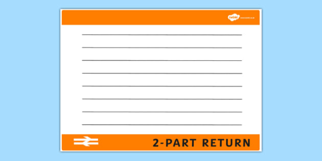 Blank Train Ticket Template   train ticket, template, writing