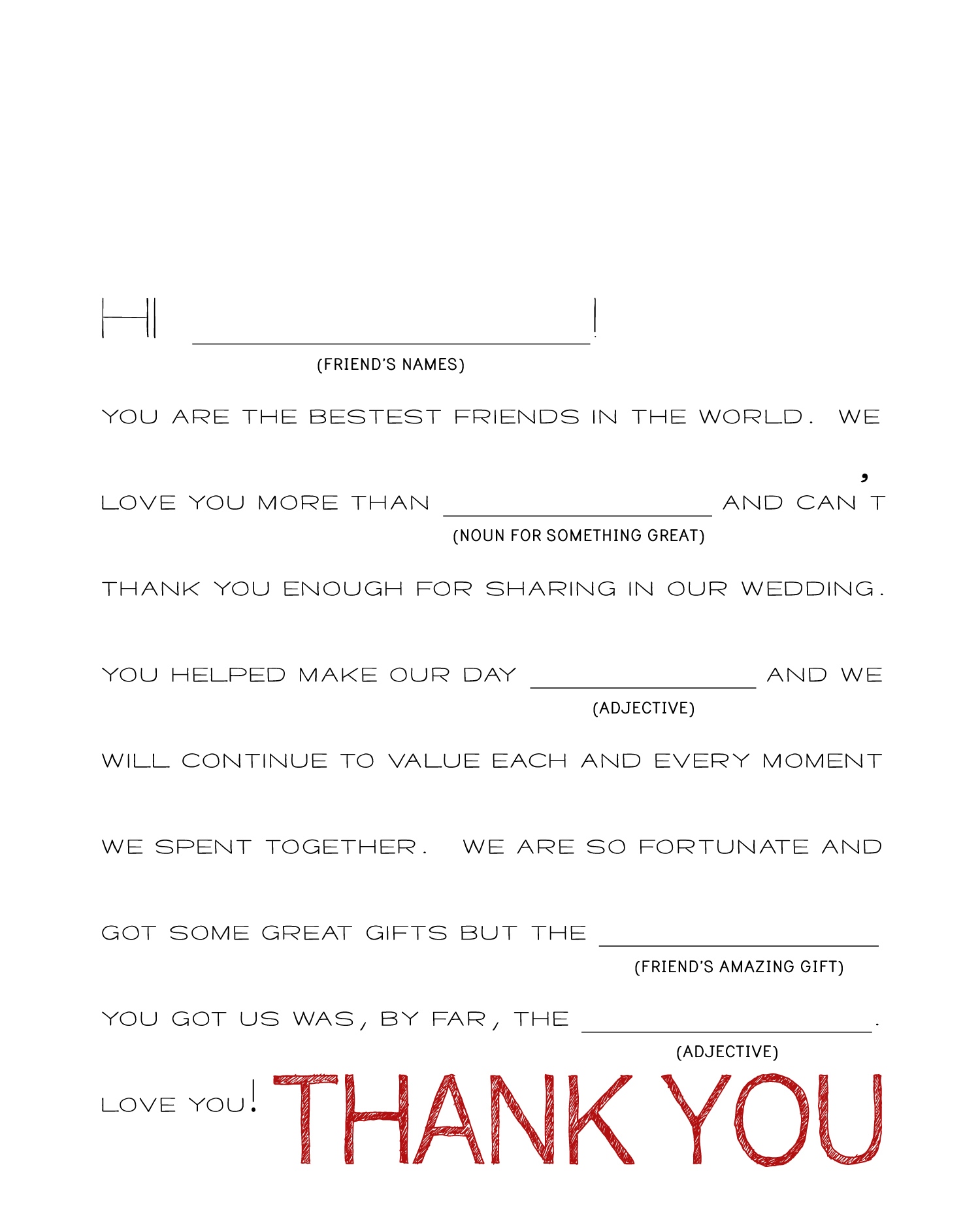 Wedding Thank You Note Templates Emmamcintyrephotography