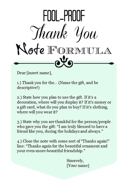 How to write a thank you note | Wedding Template