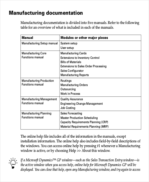 Work Instruction Example Manufacturing