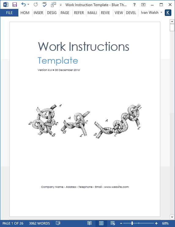 How to Write Work Instructions (With MS Word Templates)