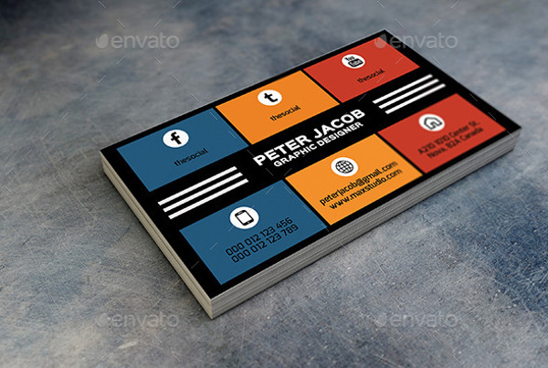 Social Media Business Cards Template | Top Soft Links