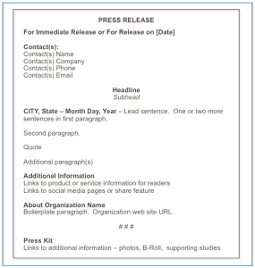 46 Press Release Format Templates, Examples & Samples   Template Lab