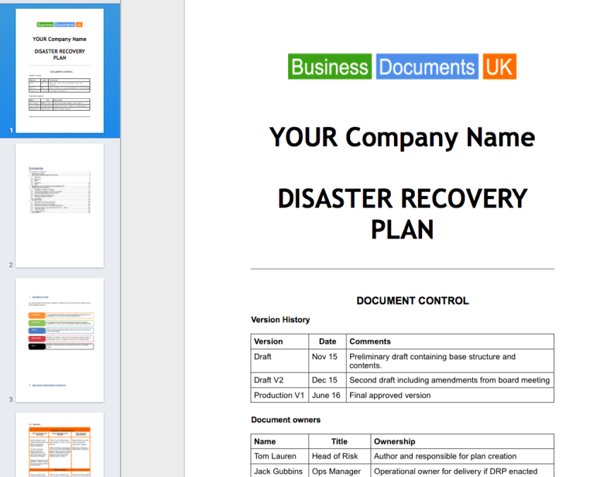 How To Write Business Continuity Plan Photo High Resolution Cmerge 