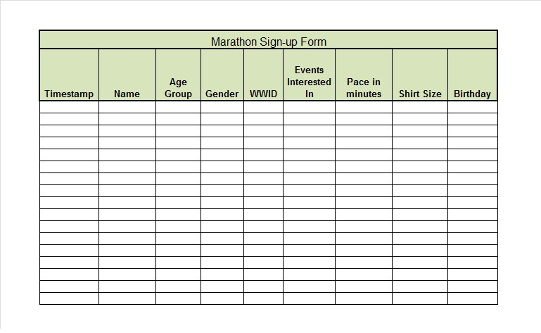 excel sign in sheet   Physic.minimalistics.co