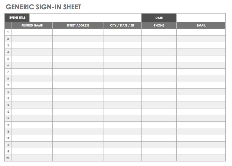 free sign in sheet template sign in sheet templates 68 free word 