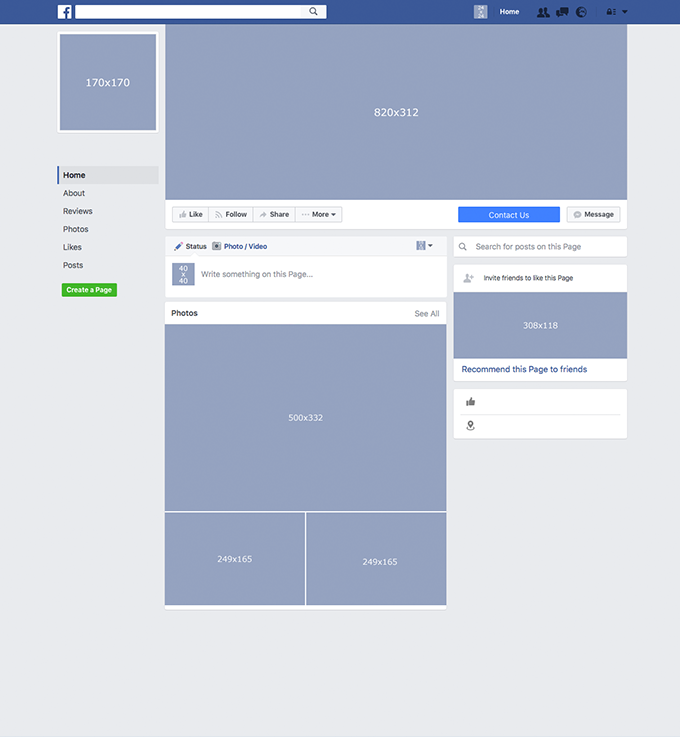 Facebook Business Page Template | Business Templates