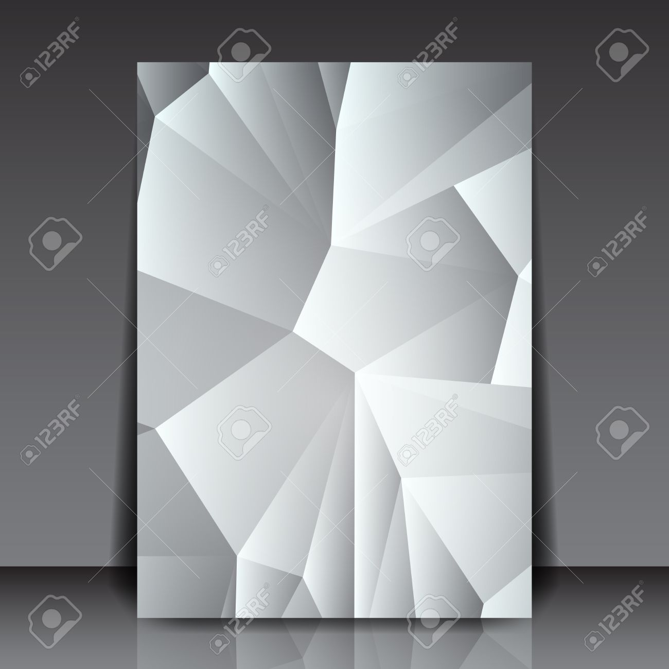 Abstract Triangle Flyer Background Paper Layout Design 