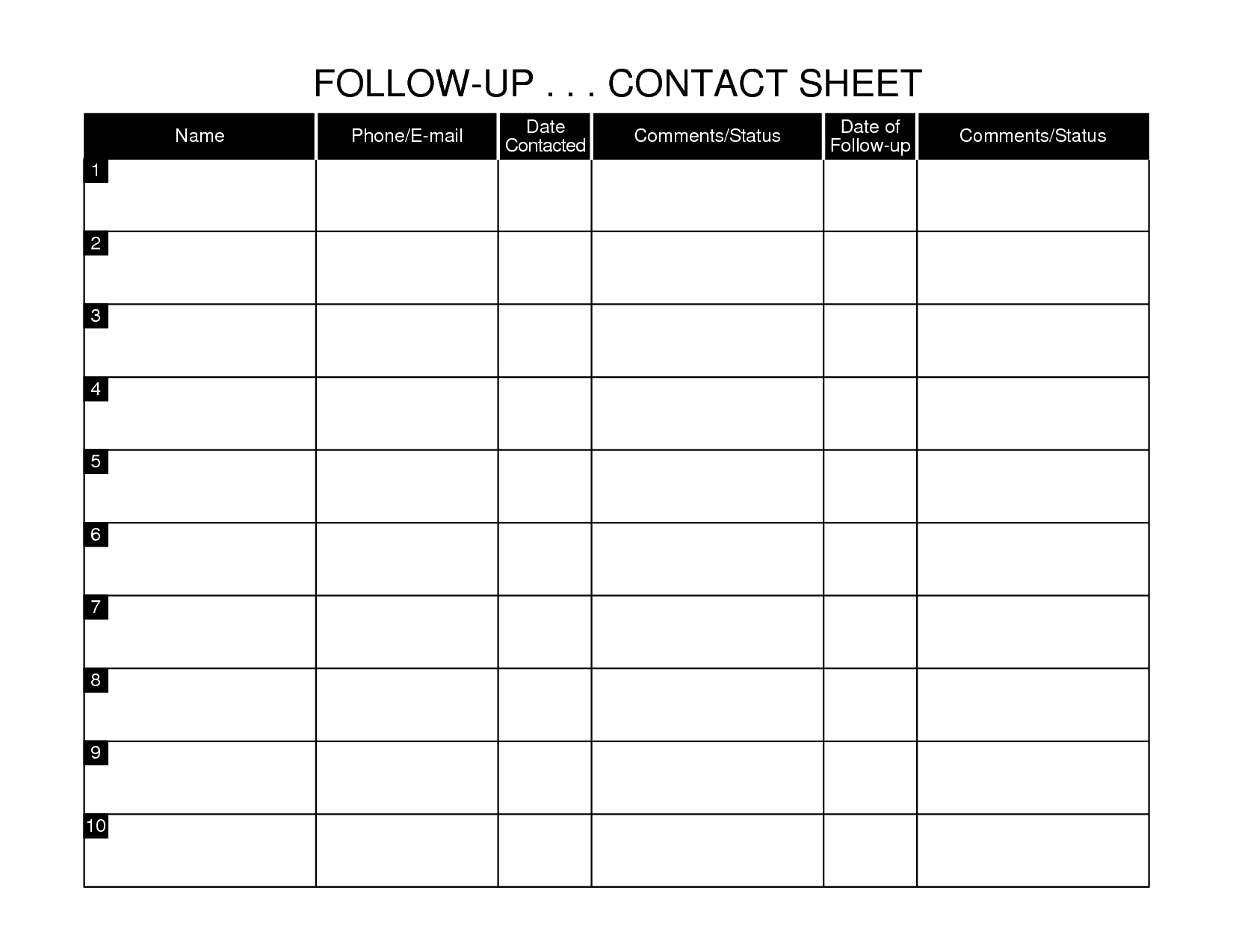 Customer Follow Up Excel Spreadsheet Sample Template Example of 