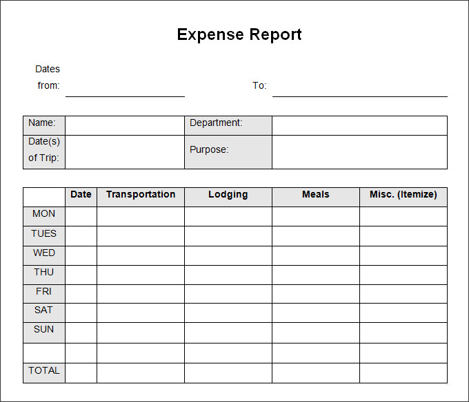 free google business templates monthly expense report business 