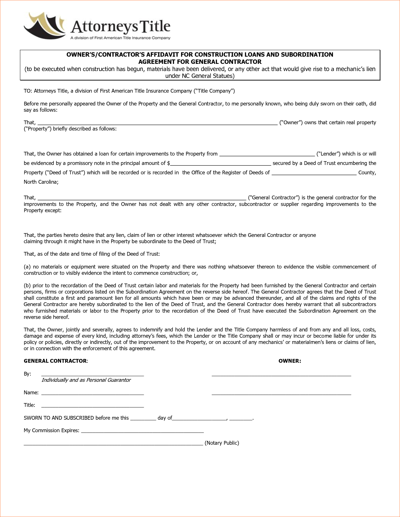 6+ general contractor contract templateReport Template Document 