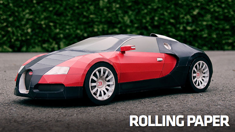 How To Make A $1.6 Million Bugatti Veyron Out Of Paper
