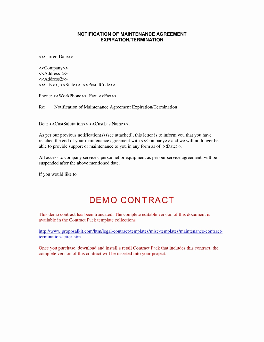 independent contractor termination letter sample   Roho.4senses.co
