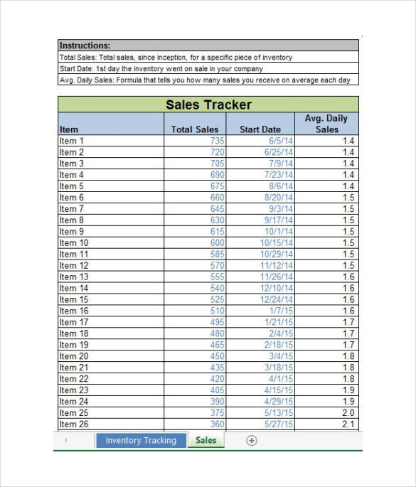 6+ Inventory Tracking Templates – Free Sample, Example Format 