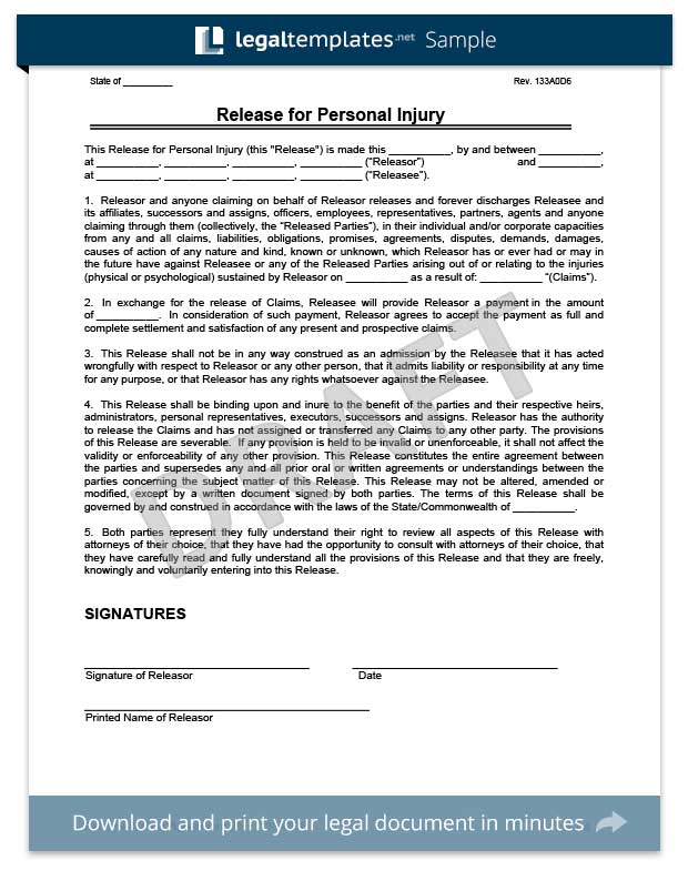 28 Images of Injury Waiver Form Template | leseriail.com