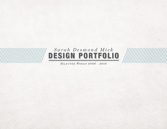 Portfolio Cover Design 2012 by Derek Brown   Dribbble