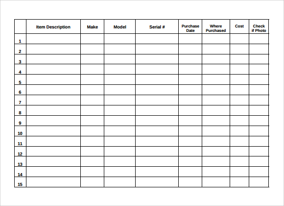 Printable inventory template grand accordingly supply – monoday.info