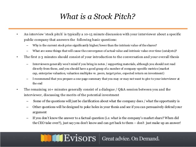 Stock Pitch Template | beneficialholdings.info
