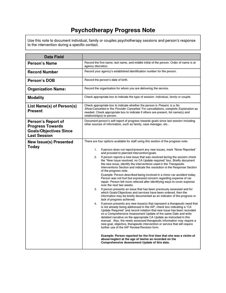 Therapy Notes Template Group Therapy Note Template Occupational 