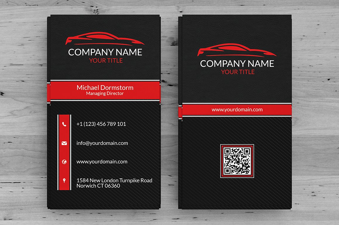 Automotive Business Card ~ Business Card Templates ~ Creative Market