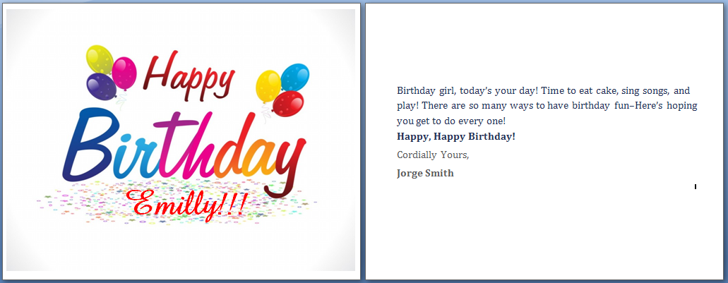 how to make a birthday card on microsoft word 2013   Maggi 