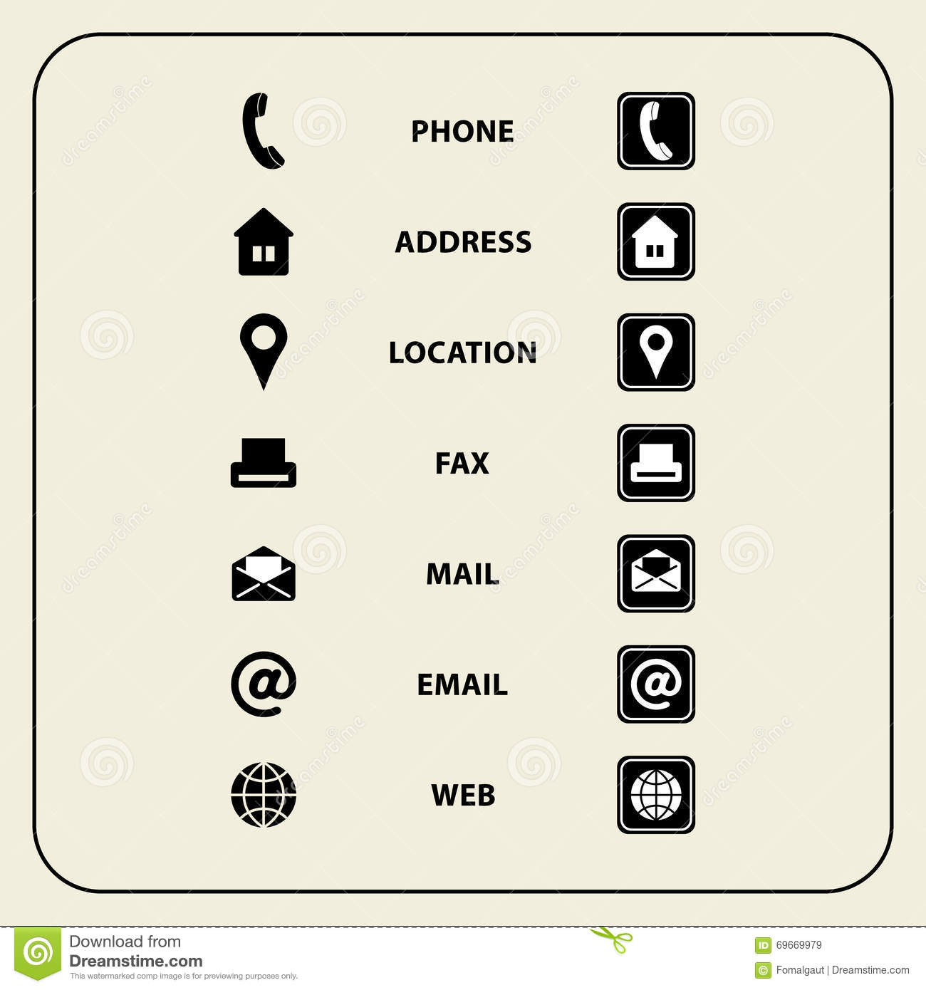 Set Of Web Icons For Business Cards, Finance And Communication 