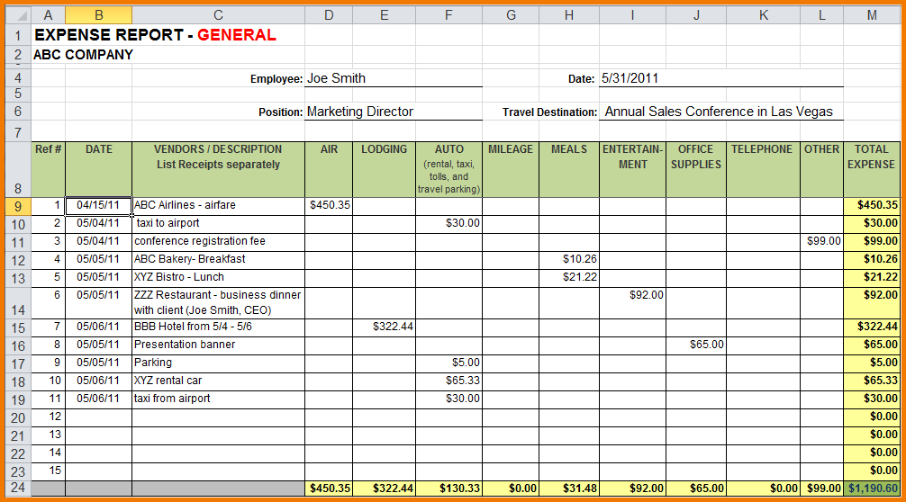 Business expense tracker template 3 latest accordingly templates 