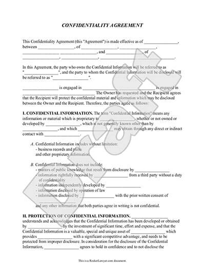 interview confidentiality agreement template make a 