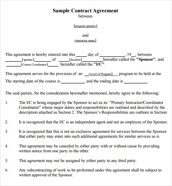 agreement between 2 parties template agreement template between 