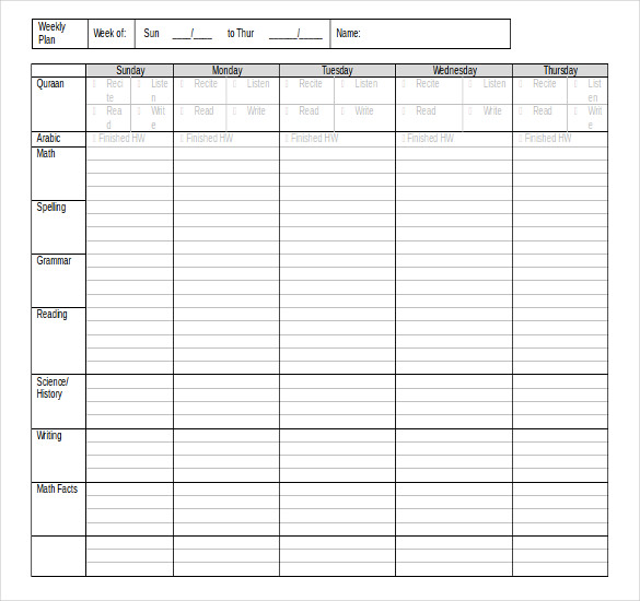 8+ Free Daily Planner Templates in Microsoft Word Download | Free 