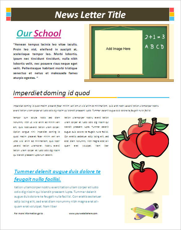 free classroom newsletter templates for microsoft word teacher 