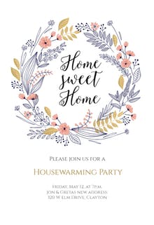 Wrap Party Invite Template Free Printable Housewarming Party 