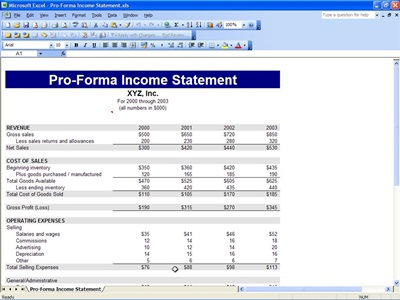Income Statement Template | Microsoft Excel Templates