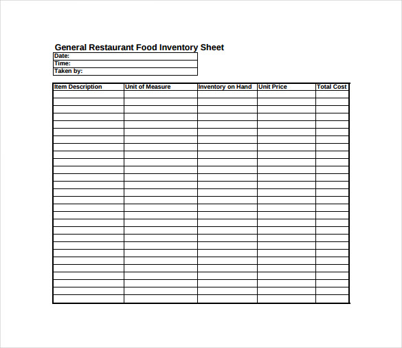 blank inventory sheet free download   Mini.mfagency.co